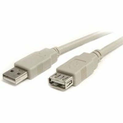 StarTech.com USB 2.0 Extension Cable - 10 ft USB Data Transfer Cable - First End: 1 x 4-pin USB Type A - Male - Second End: 1 x 4-pin USB Type A - Female - Extension Cable - Gray - 1 Each