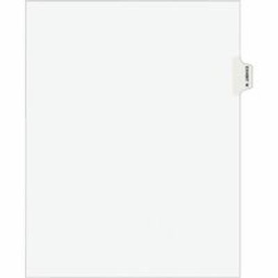 Avery&reg; Individual Legal Exhibit Dividers - Avery Style - 1 Printed Tab(s) - Character - W - 8.5" Divider Width x 11" Divider Length - Letter - White Paper Divider - Paper Tab(s) - 20% Recycled - Reinforced Tab, Rip Proof, Unpunched - 25 / Pack