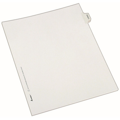 Avery&reg; Index Divider - 25 x Divider(s) - Side Tab(s) - Exhibit 9 - 1 Tab(s)/Set - 8.5" Divider Width x 11" Divider Length - Legal - 8.50" Width x 11" Length - White Paper Divider - 20% Recycled - 1