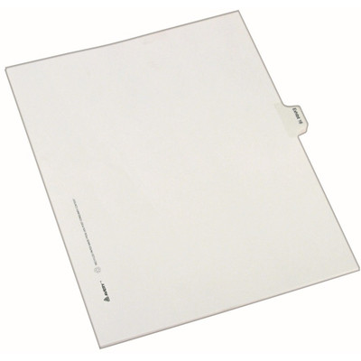 Avery&reg; Index Divider - 25 x Divider(s) - Side Tab(s) - Exhibit 16 - 1 Tab(s)/Set - 8.5" Divider Width x 11" Divider Length - Legal - 8.50" Width x 11" Length - White Paper Divider - 20% Recycled - 25 / Pack