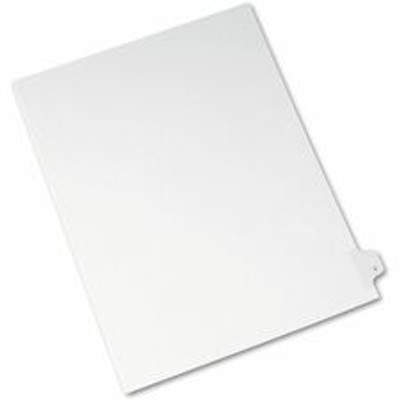 Avery&reg; Side Tab Individual Legal Dividers - 25 x Divider(s) - Side Tab(s) - Y - 1 Tab(s)/Set - 8.5" Divider Width x 11" Divider Length - Letter - 8.50" Width x 11" Length - White Paper Divider - 20% Recycled - 25 / Pack