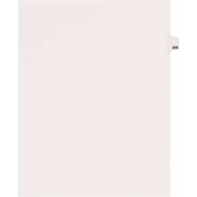 Avery&reg; Side Tab Individual Legal Dividers - 25 x Divider(s) - Side Tab(s) - 255 - 1 Tab(s)/Set - 8.5" Divider Width x 11" Divider Length - Letter - 8.50" Width x 11" Length - White Paper Divider - 20% Recycled - 25 / Pack