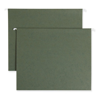 Box Bottom Hanging File Folders, Letter Size, Standard Green, 25/box