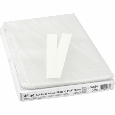 C-Line Ring Binder Photo Storage Pages - 4 Capacity - 4" Width x 6" Length - 3-ring Binding
