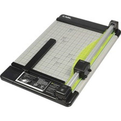 CARL Heavy-Duty 15" Paper Trimmer - 36 Sheet Cutting Capacity - 1 Carbide Blade - 15" Cutting Length - 0.8" Height x 14" Width x 15.3" Length - Heavy Duty, Locking Blade - Metal, Acrylonitrile Butadiene Styrene (ABS), Acrylic - Gray - 1 Each
