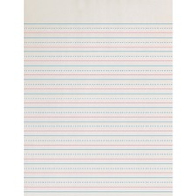 Zaner-Bloser Dotted Midline Newsprint Paper - Letter - 500 Sheets - 0.50" Ruled - Letter - 8" x 10 1/2" Sheet Size - White Paper - 500 / Ream
