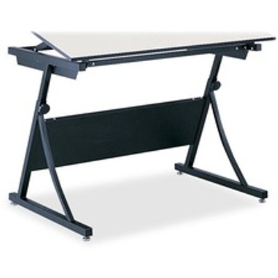 Safco PlanMaster Adjustable Drafting Table Base - Black Base - Height Adjustable - 29.50" to 37.50" Adjustment - 37.50" Height x 43" Width x 29.50" Depth - Assembly Required - 1 Each