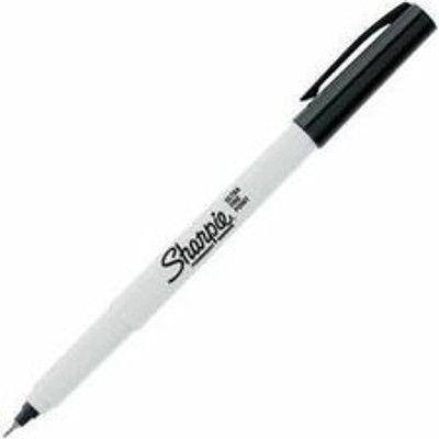 Sharpie Precision Permanent Markers - Ultra Fine Narrow Marker Point - Black Ink - Alcohol Based - 1 Each