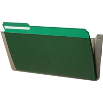 Deflecto EZ Link Stackable DocuPocket - 1 Compartment(s) - 7" Height x 16.25" Width x 4" Depth - Stackable - Smoke - 1 Each