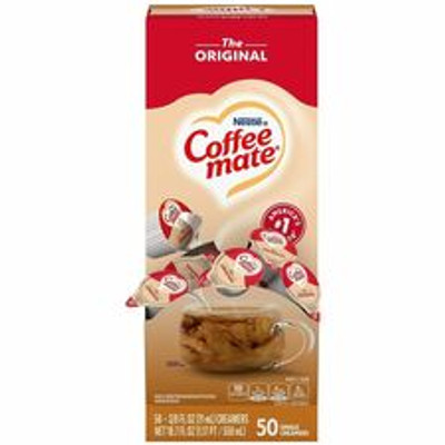 Coffee mate Original Nondairy Liquid Creamer Singles - Original Flavor - 0.38 fl oz (11 mL) - 50 Serving - 50 / Box