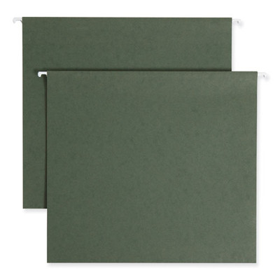 Box Bottom Hanging File Folders, Letter Size, Standard Green, 25/box - VISSMD64279