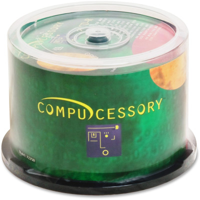 Compucessory CD Recordable Media - CD-R - 52x - 700 MB - 50 / Pack - 120mm - 1.33 Hour Maximum Recording Time
