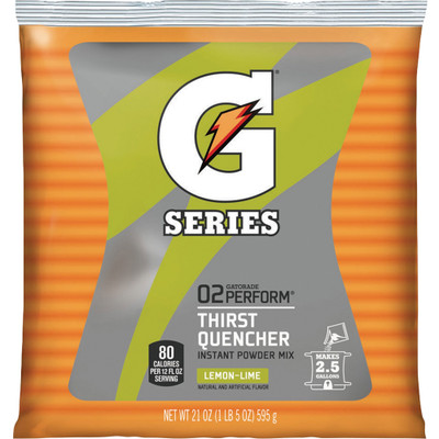 Gatorade Lemon/Lime Thirst Quencher Powder Mix - Powder - 1.31 lb - 2.50 gal Maximum Yield - Lemon Lime - 1 Pack