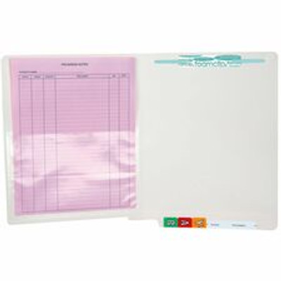 Tabbies Self-adhesive Poly Pockets - For 4 3/4" x 7" Sheet - Clear - Poly - 100 / Box