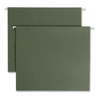 Box Bottom Hanging File Folders, Letter Size, Standard Green, 25/box - VISSMD64259