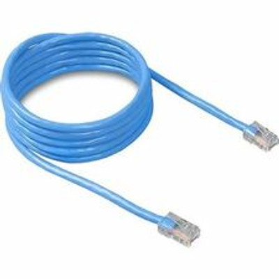 Belkin RJ45 Category 5e Patch Cable - 3 ft Category 5e Network Cable - First End: 1 x RJ-45 - Male - Second End: 1 x RJ-45 - Male - Patch Cable - Blue - 1 Each
