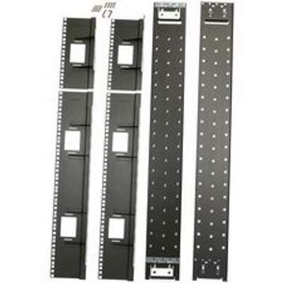 APC by Schneider Electric NetShelter SX Mounting Rail Kit - Black - 1 Each
