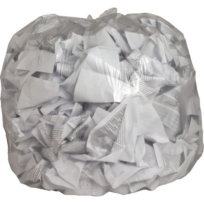 Genuine Joe Clear Trash Can Liners - 45 gal Capacity - 46" Length x 40" Width x 0.60 mil (15 Micron) Thickness - Low Density - Clear - Film - Multipurpose - Recycled - 250/Box - 1 / Carton