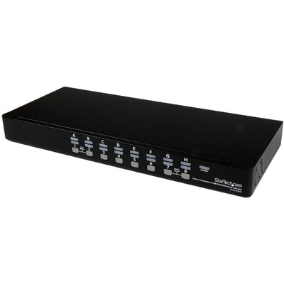 StarTech.com 16 Port 1U Rackmount USB PS/2 KVM Switch - 16 Computer(s) - 1920 x 1440 - 1U - Rack-mountable, Desktop - TAA Compliant