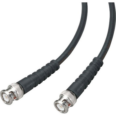 Black Box Coaxial Network Cable - 6 ft Coaxial Network Cable for Switch - First End: 1 x BNC Network - Male - Second End: 1 x BNC Network - Male - Patch Cable - Shielding - Black - 1 Each