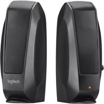 Logitech S-120 2.0 Speaker System - 2.30 W RMS - Black - 50 Hz to 20 kHz - Headphone - 1