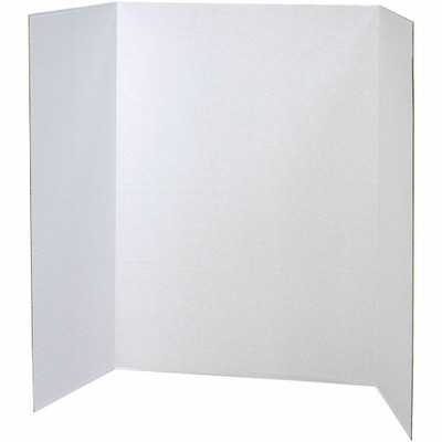 Pacon Presentation Boards - 28" Board Height x 40" Board Width - White Surface - 8 / Carton