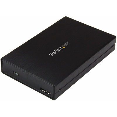 StarTech.com Drive Enclosure SATA/600 - USB 3.1 Micro-B Host Interface - UASP Support External - Black - 1 x HDD Supported - 1 x SSD Supported - 1 x Total Bay - 1 x 2.5" Bay - Aluminum