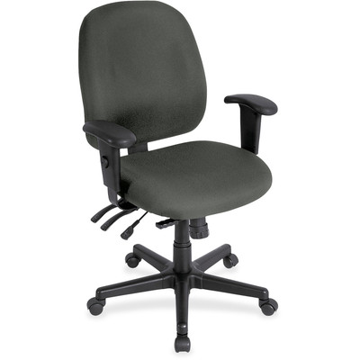 Eurotech 4x4sl with Seat Slider - Ebony Seat Color - Ebony Back Color - 5-star Base - Tea Time - Armrest - 1 Each