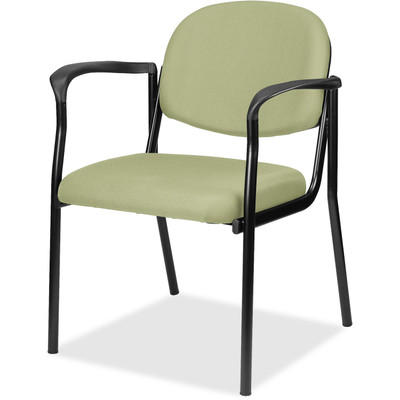 Eurotech dakota with Arms - Sage Seat Color - Fabric, Vinyl Seat Material - Sage Back Color - Vinyl, Fabric Back Material - Four-legged Base - Dillon Sage - 1 / Carton