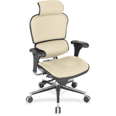 Eurotech Ergohuman Leather Executive Chair - Buff Seat Color - Vinyl, Fabric, Leather Seat Material - Buff Back Color - Vinyl, Fabric, Leather Back Material - 5-star Base - 1 Each