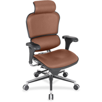 Eurotech Ergohuman Leather Executive Chair - Apple Seat Color - Fabric, Leather Seat Material - Apple Back Color - Fabric, Leather Back Material - 5-star Base - 1 Each