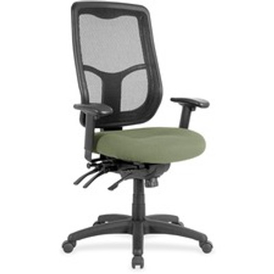 Eurotech Executive Chair - Fabric Seat Material - High Back - Mint Chocolate - 1 Each