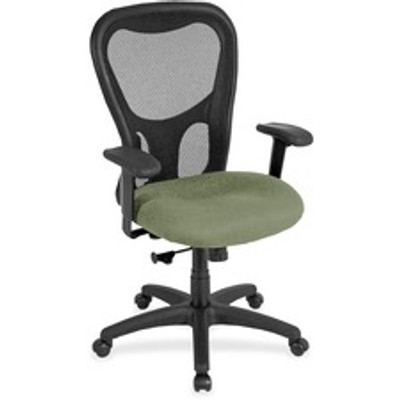 Eurotech Apollo Synchro High Back Chair - Mint Chocolate Seat Color - Fabric Seat Material - High Back - 5-star Base - 1 Each