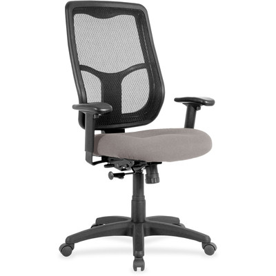 Eurotech Apollo High-back with Ratchet Back - Metal Seat Color - Fabric, Vinyl Seat Material - High Back - 5-star Base - Castillo Metal - 1 Each
