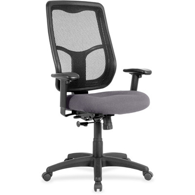 Eurotech Apollo High-back with Ratchet Back - Carbon Seat Color - Fabric, Vinyl Seat Material - High Back - 5-star Base - Canyon Carbon - 1 Each