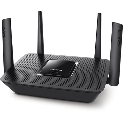 Linksys Max-Stream EA8300 Wi-Fi 5 IEEE 802.11ac Ethernet Wireless Router - 2.40 GHz ISM Band - 5 GHz UNII Band - 281.60 MB/s Wireless Speed - 4 x Network Port - 1 x Broadband Port - USB - Gigabit Ethernet - VPN Supported - Desktop