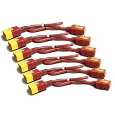 APC by Schneider Electric NetShelter Standard Power Cord - For PDU - Red - 2 ft Cord Length - IEC 60320 C20 / IEC 60320 C20 - 1 Each