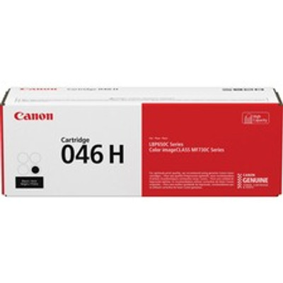 Canon 046H Original High Yield Laser Toner Cartridge - Black - 1 Each - 6300 Pages