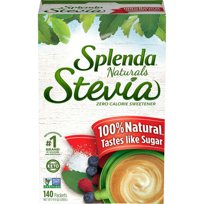 Splenda Naturals Stevia Sweetener - Stevia Flavor - Natural Sweetener - 140 / Box