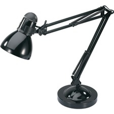 Lorell Architect LED Desk Lamp with Clamp - 10 W LED Bulb - Desk Mountable - Black - for Desk, Table
