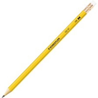 Staedtler No. 2 Woodcased Pencils - FSC 100% - Graphite Lead - 2HB - Yellow Wood Barrel - 12 / Pack