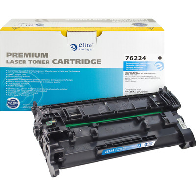 Elite Image Remanufactured Laser Toner Cartridge 26A (CF226A) - Black - 1 Each - 3100 Pages