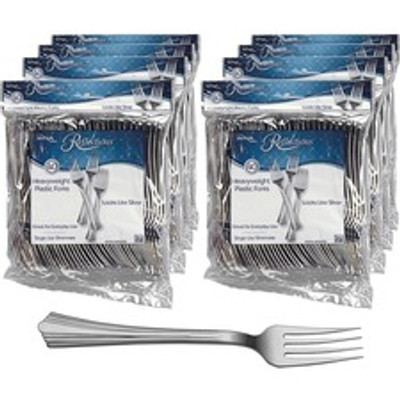 Reflections Classic Silver-look Fork - Fork - Disposable - Silver - 40/Pack - 320 / Carton