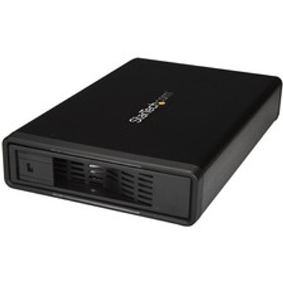 StarTech.com Drive Enclosure SATA/600 - eSATA, USB 3.0 Type B Host Interface - UASP Support External - Black - 1 x HDD Supported - 1 x Total Bay - 1 x 3.5" Bay - Plastic, Steel, Aluminum