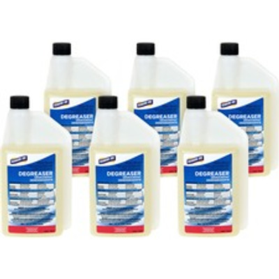 Genuine Joe Degreaser - Concentrate - 32 fl oz (1 quart) - Recommended For: Lipstick Remover - Amber - 6 / Carton