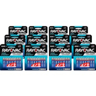Rayovac High-Energy Alkaline AAA Battery 12-Packs - For Multipurpose - AAA - 12/Pack - 12 / Carton