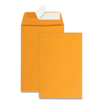 Redi-strip Catalog Envelope, #1, Cheese Blade Flap, Redi-strip Closure, 6 X 9, Brown Kraft, 100/box