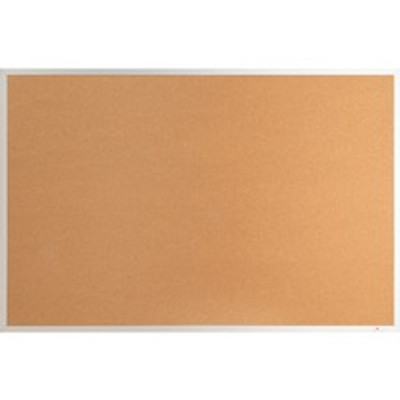 Lorell Bulletin Board - 36" Board Height x 48" Board Width - Cork Surface - Long Lasting, Warp Resistant - Brown Aluminum Frame - 1 Each