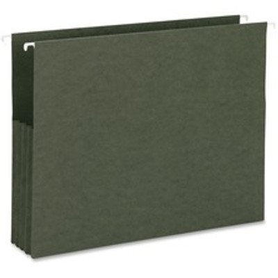 Business Source Letter Recycled File Pocket - 8 1/2" x 11" - Capacity3 1/2" Expansion - 10% Recycled - 10 / Box