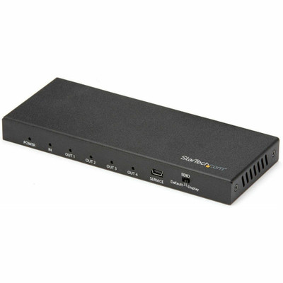 StarTech.com 4-Port HDMI Splitter - 4K 60Hz - 4096 x 2160 - 16.40 ft Maximum Operating Distance - 1 x HDMI In - 4 x HDMI Out - Metal